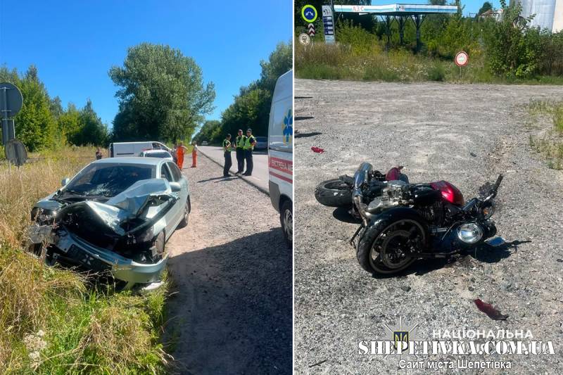 Зіткнення «Skoda» та мотоцикла «Honda»: у ДТП загинув 32-річний байкер