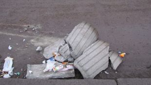 У центрі міста знову розважалися вандали