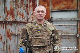 У Полонному несе службу поліцейський-доброволець, який воював на Донецькому та Сумському напрямках