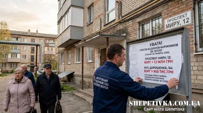 Шепетівський теплопостачальник погрожує примусовим стягенням: список будинків-боржників