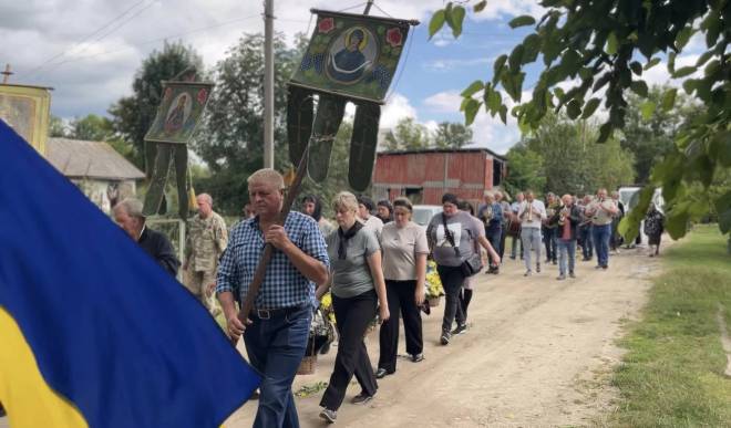 Ямпільська громада попрощалася із Захисником України Сергієм Кащуком