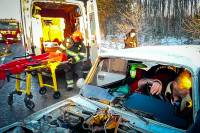 У Славуті не змогли розминутись ВАЗ та Honda: одну людину госпіталізовано (відео)