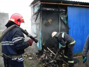 У селі Хутір горіла господарча будівля