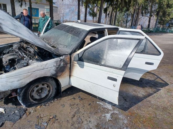 Пожежа автомобіля у Коськові