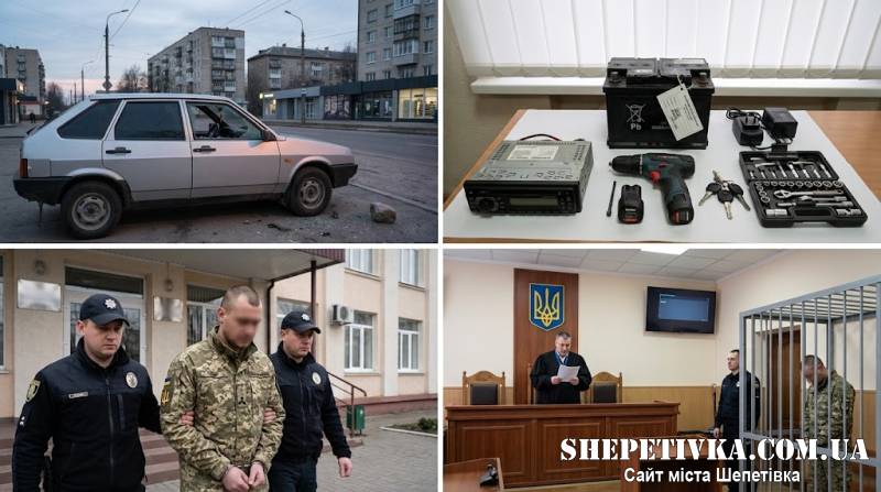 Військовослужбовець напідпитку обікрав автомобіль: на скільки років ув'язнення засудили жителя Шепетівщини