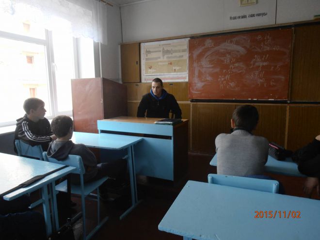 Після бойових дій в зоні АТО завітав до свого навчального закладу