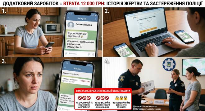 «Легкий заробіток» в інтернеті коштував шепетівчанці 12 тисяч гривень