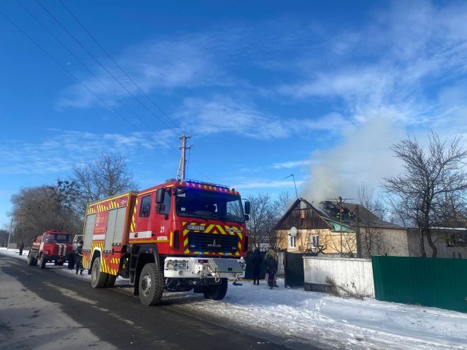 У Серединцях через несправну піч горів житловий будинок