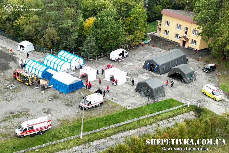 На Шепетівщині відбулись масштабні командно-штабні навчання з цивільного захисту