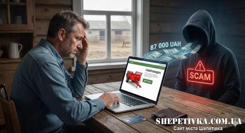 Гноєрозкидач полегшив гаманець на 87 тис грн: історія шахрайства на Шепетівщині