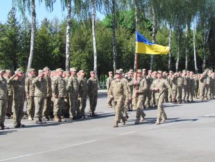 У Шепетівці зустрічали військових, які прибули із зони АТО