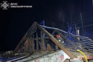 У Судилкові палала господарча будівля