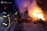 На проспекті Миру у Шепетівці горів смітник