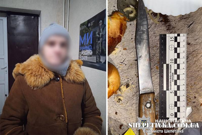 На Шепетівщині судитимуть жінку, яка вдарила чоловіка ножем у груди