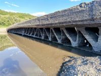 Через обміління Дністра на поверхні з'явився міст часів німецької окупації