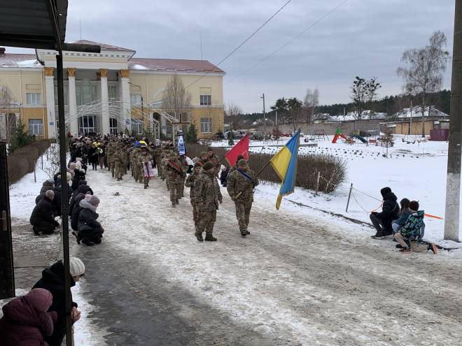 Славутчани провели у засвіти старшого солдата Ставінського Андрія