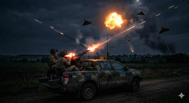 Минулої доби над Хмельниччиною була збито чи подавлено 31 ворожий БпЛА