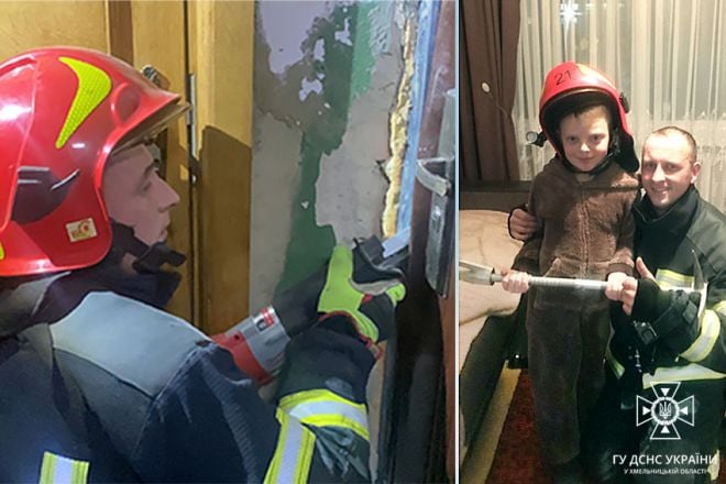Шепетівські рятувальники відімкнули двері, за якими була дитина