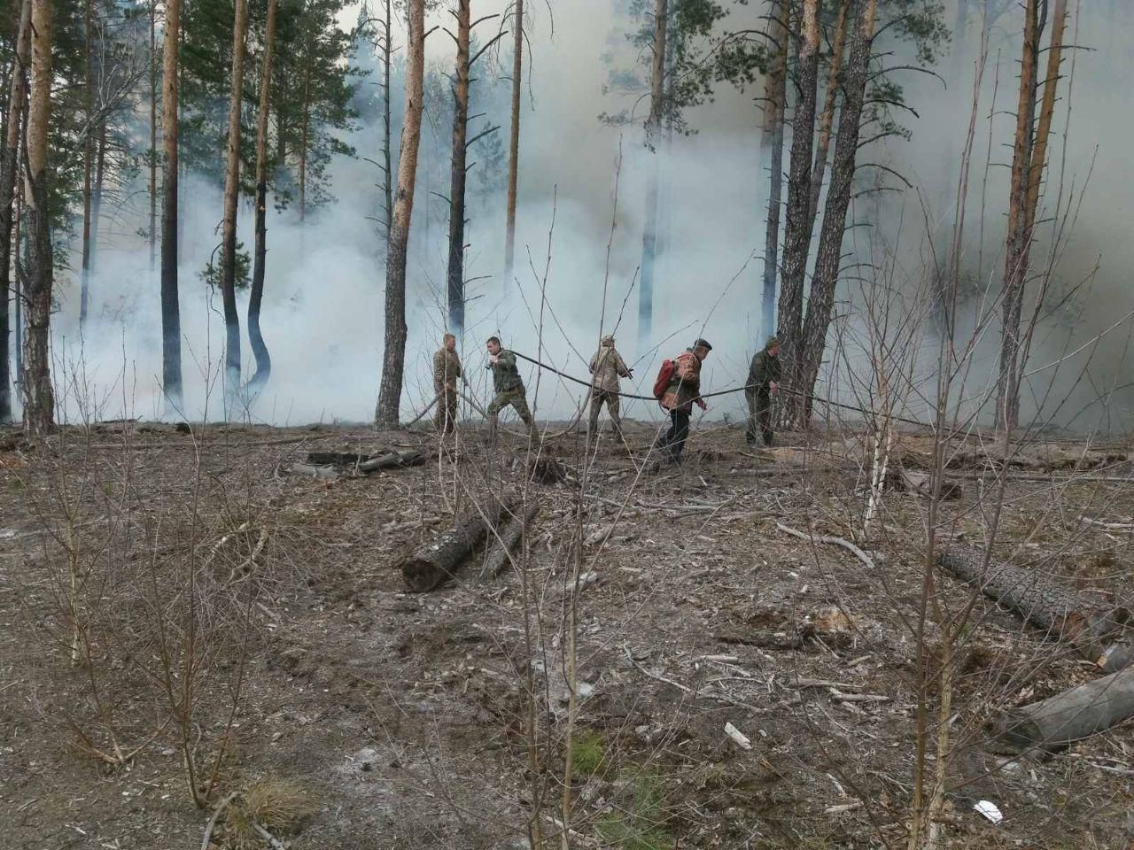 Пожежна дружина Шепетівського лісгоспу долучилась до гасіння лісів на Житомирщині