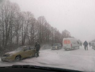 Грицівське перехрестя близько опівдня 8 січня 2017 року