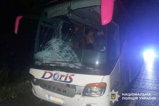 Болгарин керуючи туристичним автобусом збив насмерть мешканця Хмельниччини