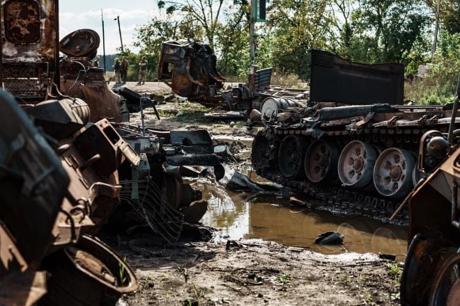 Ізюм, розбита техніка окупантів