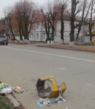 Вандали знову знищили смітник