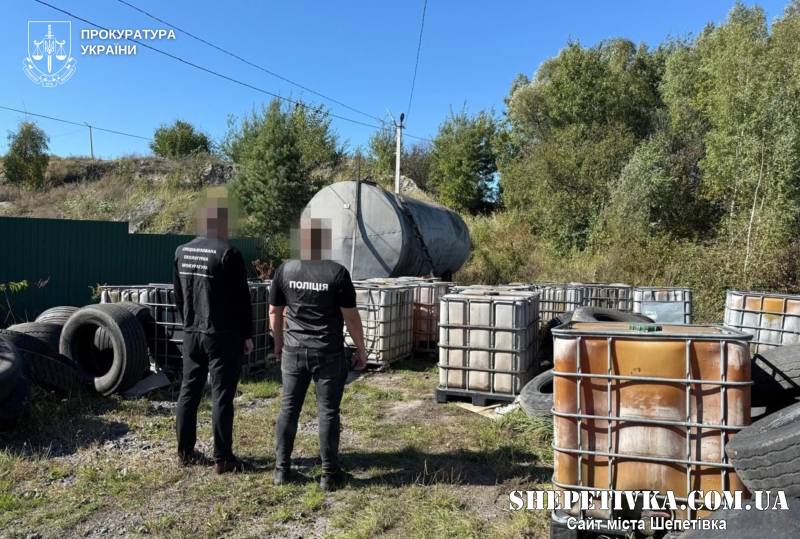 На Хмельниччині викрито підпільне виробництво пального з автомобільних шин