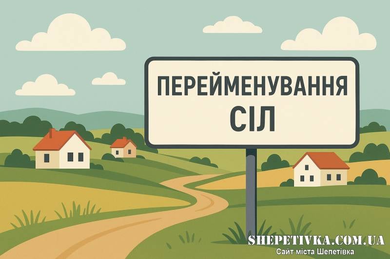 Український інститут національної пам’яті пропонує перейменувати 4 села на Шепетівщині