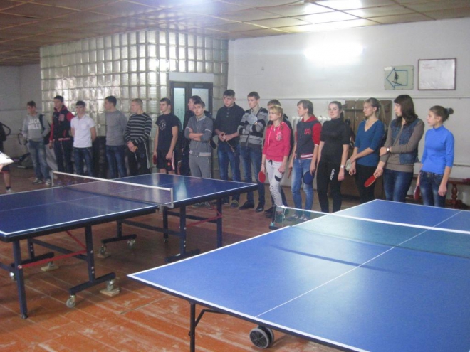 Відбулися змагання з настільного тенісу серед студентів