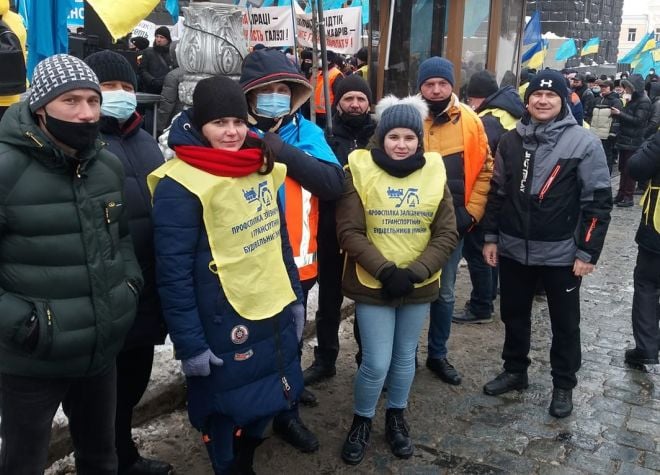 Шепетівські залізничники мітингували у столиці