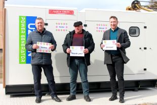 Славутська лікарня отримала потужний дизельний генератор від швейцарських благодійників