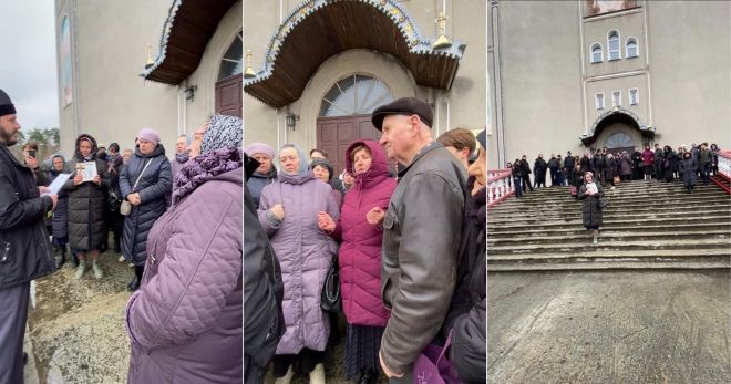 Із передачі ключів від Свято-Михайлівського собору представники УПЦ МП влаштували шоу