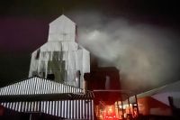 У селі Судилків згоріла зерносушарка та одна тонна кукурудзи