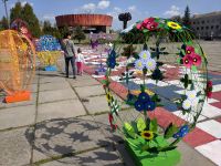 Завершилися роботи з оформлення центру міста до Великодня