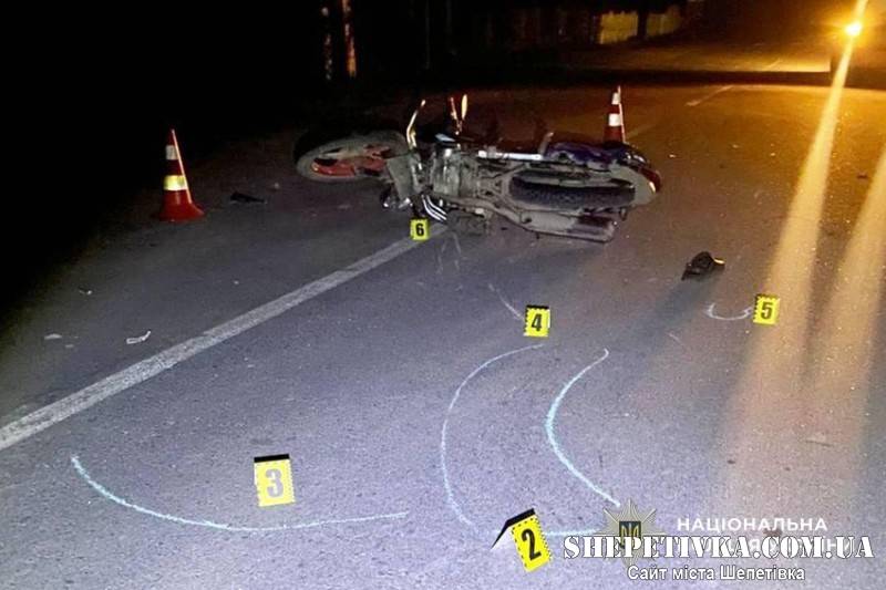 На Шепетівщині знову сталася ДТП за участі двох мотоциклів