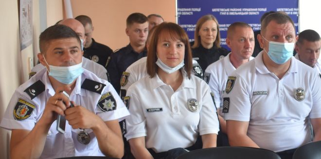 Працівники поліції приймали вітання напередодні професійного свята
