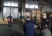 Надзвичайники провели тренування на деревообробному підприємстві