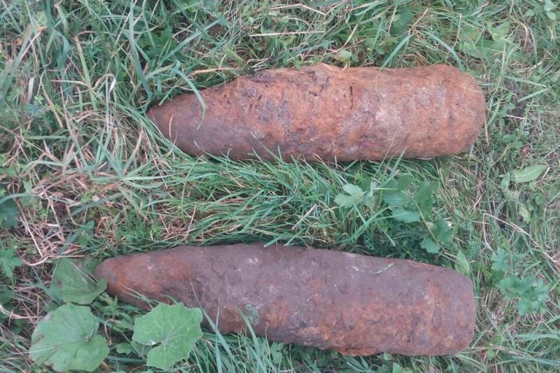 Піротехніки знищили два артилерійських снаряда знайдених у Чотирбоках